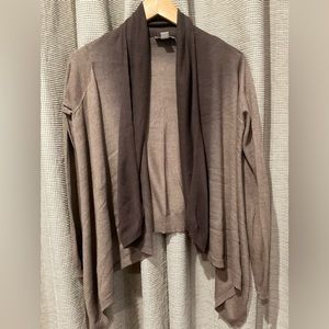 Ann Taylor Loft Drape Shawl, Two-Tone Brown, Size X-Small